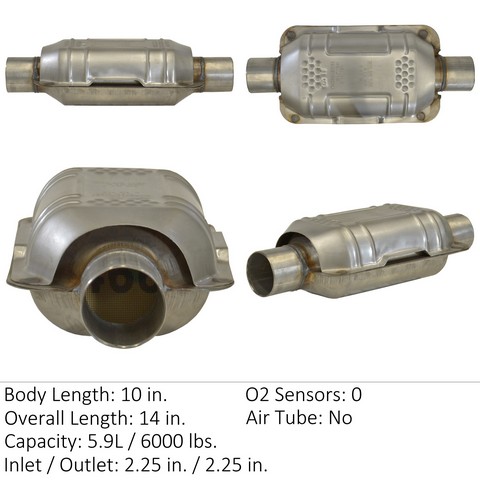 Eastern Catalytic Catalytic Converter-Universal P/N:83165