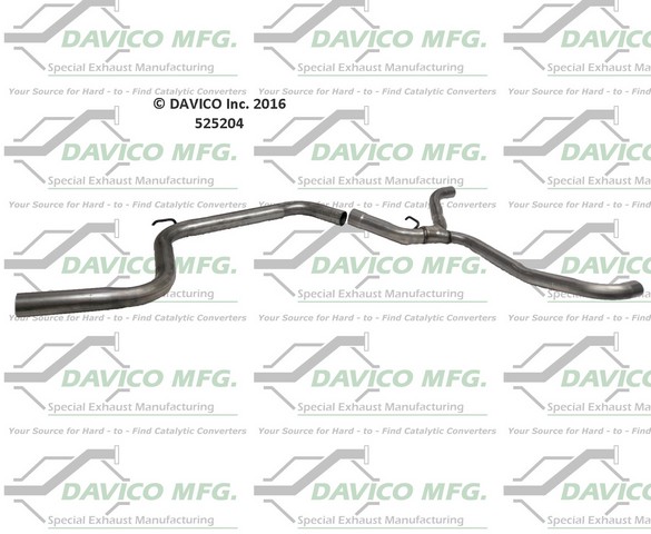 Davico Mfg Exhaust Pipe P/N:525204