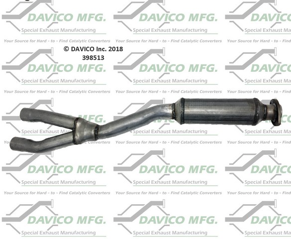 Davico Mfg Exhaust Resonator Pipe P/N:398513 Davico Mfg Exhaust Resonator Pipe P/N:398513