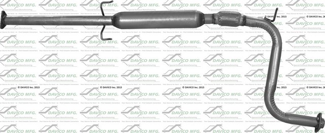 Davico Mfg Exhaust Resonator Pipe P/N:628767 Davico Mfg Exhaust Resonator Pipe P/N:628767