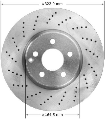 BENDIX PREMIUM DRUM AND ROTOR Disc Brake Rotor P/N:PRT6028