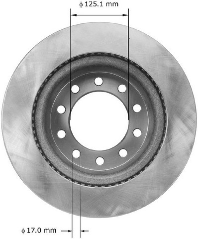 BENDIX PREMIUM DRUM AND ROTOR Disc Brake Rotor P/N:PRT5911