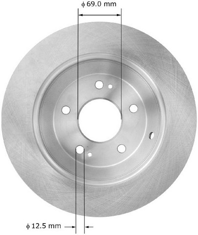 BENDIX PREMIUM DRUM AND ROTOR Disc Brake Rotor P/N:PRT6037