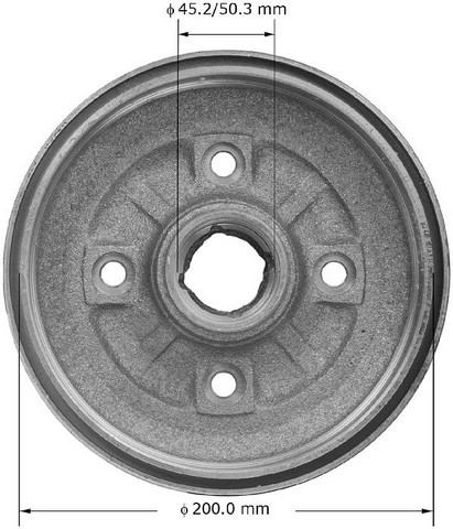 BENDIX PREMIUM DRUM AND ROTOR Brake Drum P/N:PDR0528