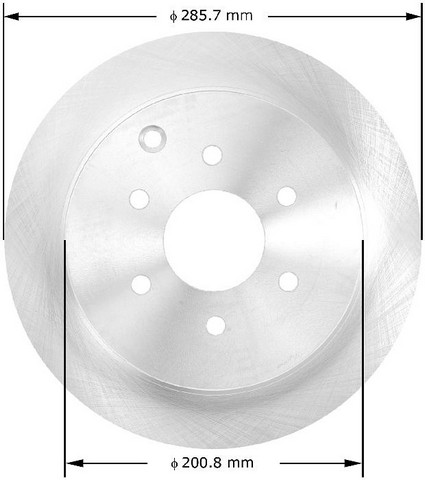 BENDIX PREMIUM DRUM AND ROTOR Disc Brake Rotor P/N:PRT5716