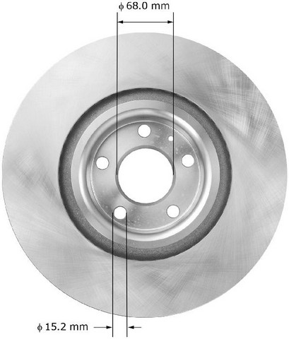 BENDIX PREMIUM DRUM AND ROTOR Disc Brake Rotor P/N:PRT5876