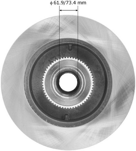 BENDIX PREMIUM DRUM AND ROTOR Disc Brake Rotor and Hub Assembly P/N:PRT5797