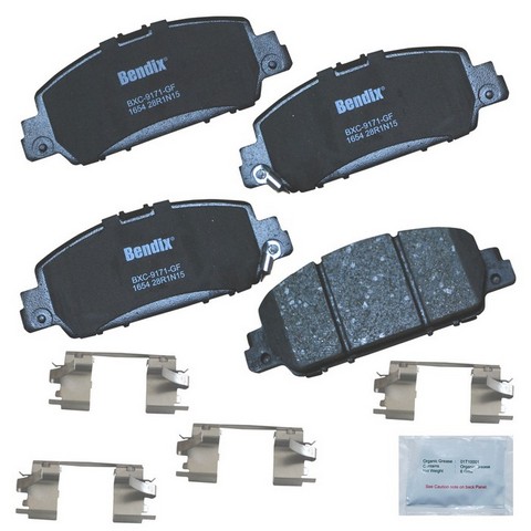 BENDIX PRIORITY 1 Disc Brake Pad Set P/N:CFC1654