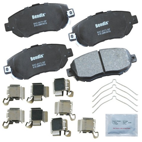 BENDIX PRIORITY 1 Disc Brake Pad Set P/N:CFC619