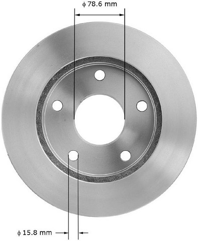 BENDIX PREMIUM DRUM AND ROTOR Disc Brake Rotor P/N:PRT1940