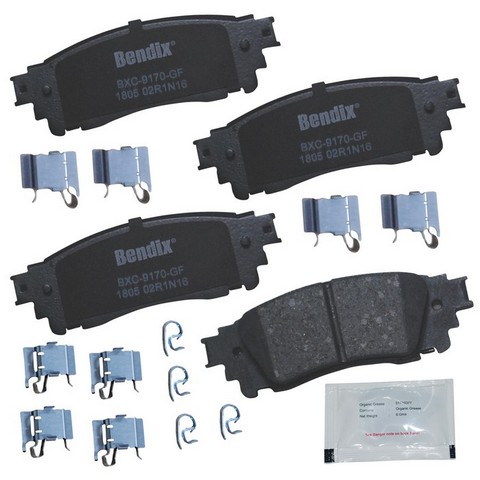 BENDIX PRIORITY 1 Disc Brake Pad Set P/N:CFC1805