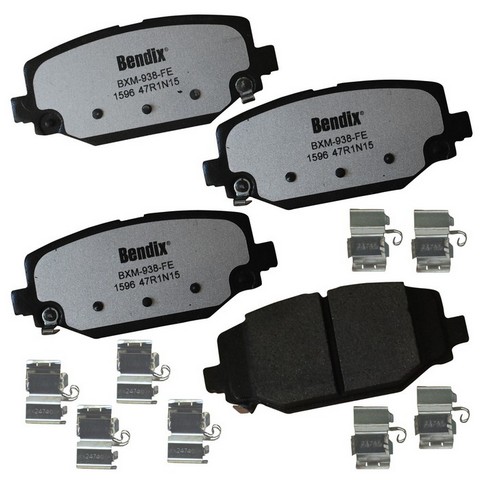 BENDIX FLEET METLOK Disc Brake Pad Set P/N:MKD1596FM