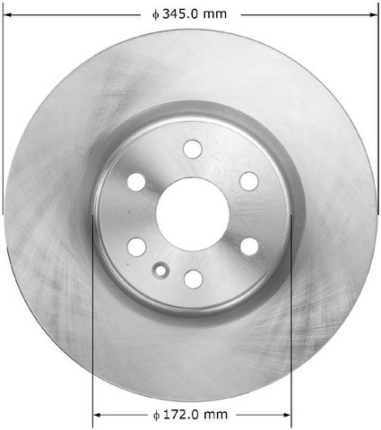BENDIX PREMIUM DRUM AND ROTOR Disc Brake Rotor P/N:PRT5995