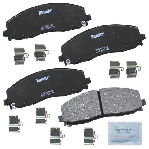 BENDIX PRIORITY 1 Disc Brake Pad Set P/N:CFC1589