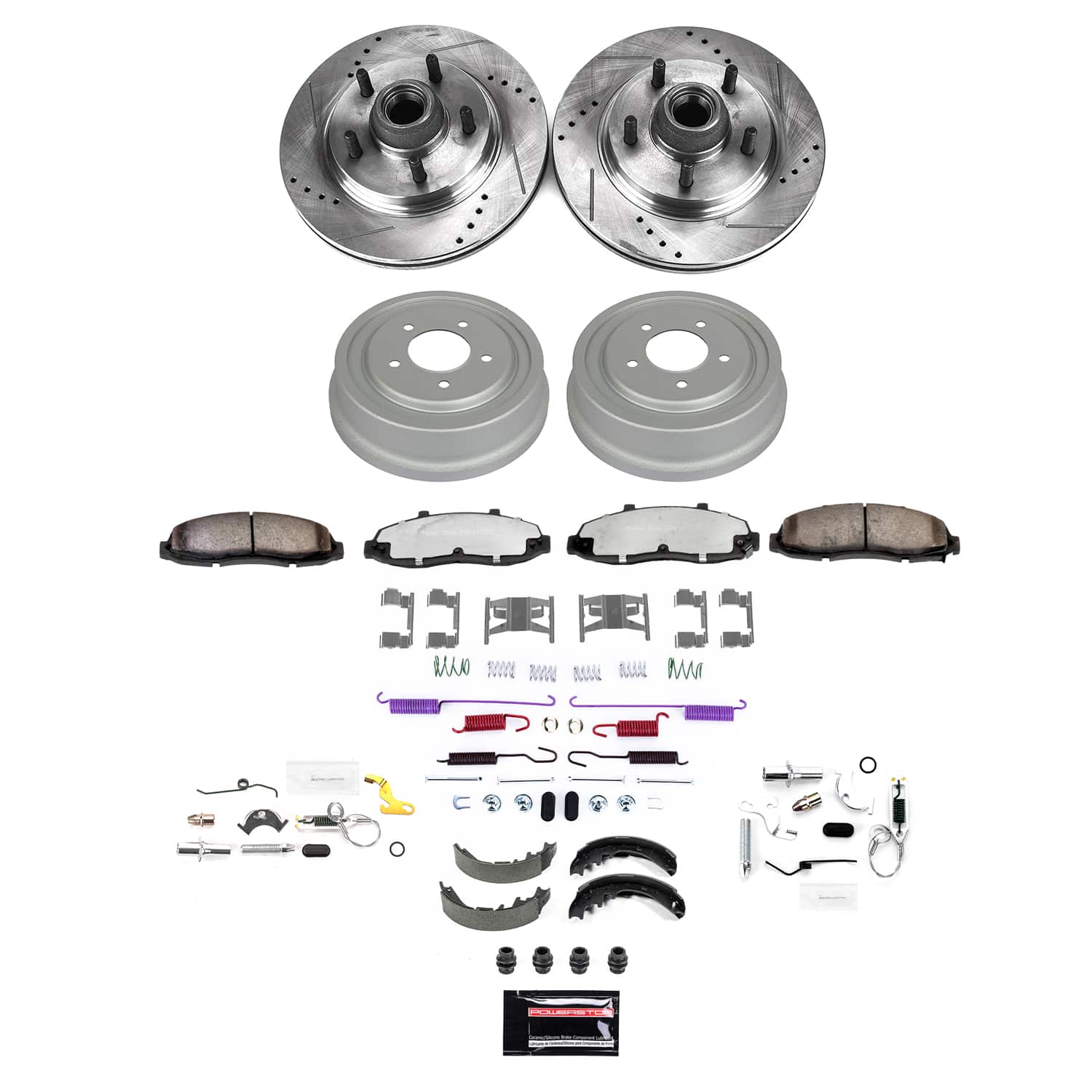 PowerStop Disc Brake Pad and Rotor / Drum Brake Shoe and Drum Kit P/N:K15506DK-36