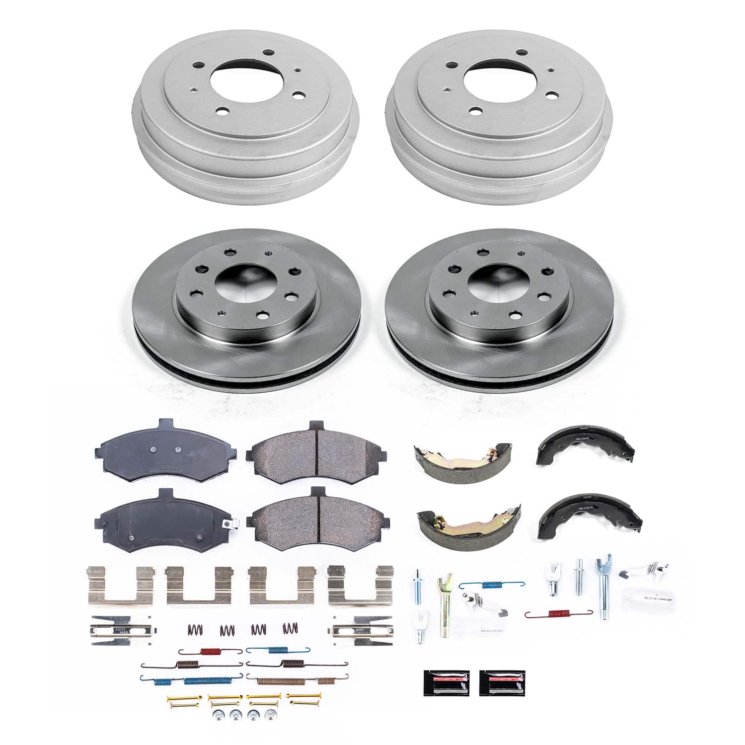 PowerStop Disc Brake Pad and Rotor / Drum Brake Shoe and Drum Kit P/N:KOE15527DK