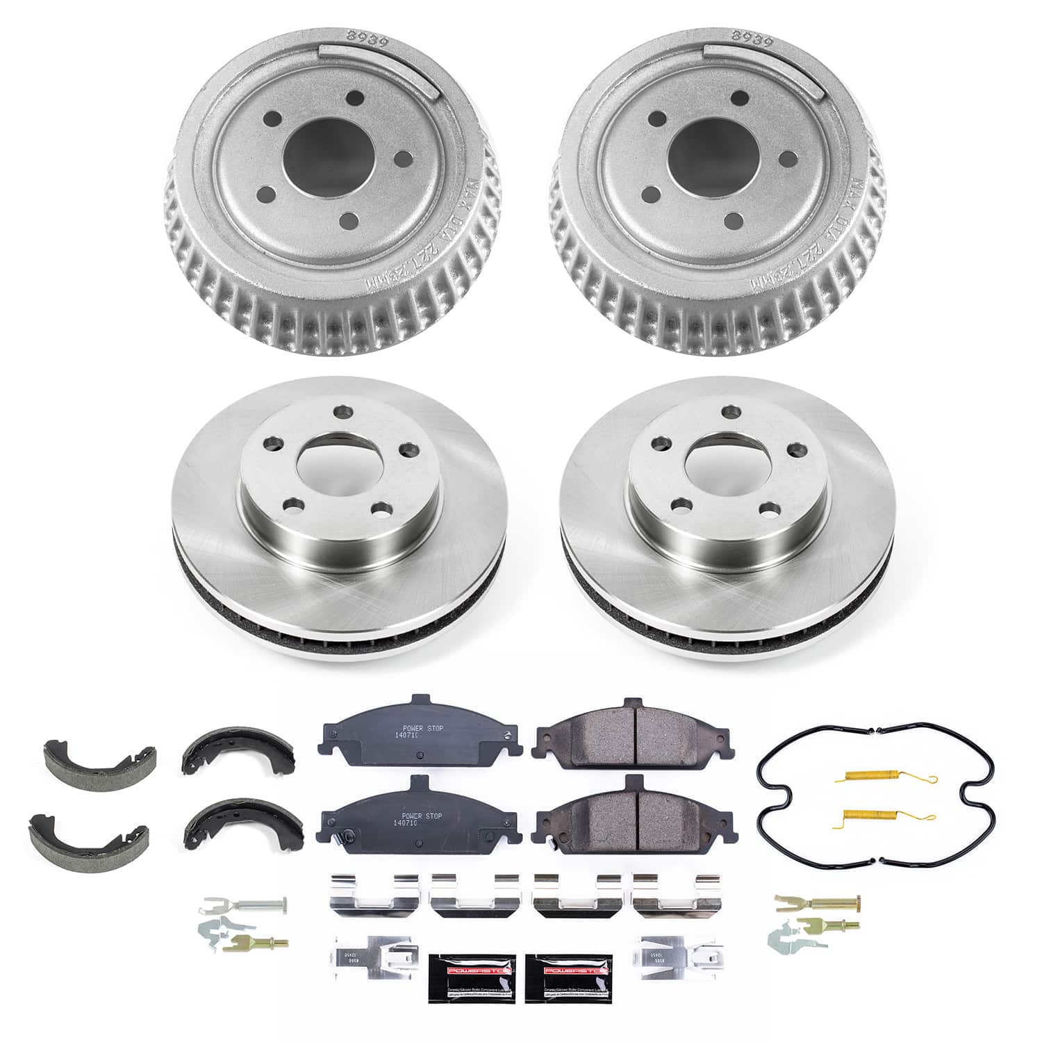 PowerStop Disc Brake Pad and Rotor / Drum Brake Shoe and Drum Kit P/N:KOE15505DK