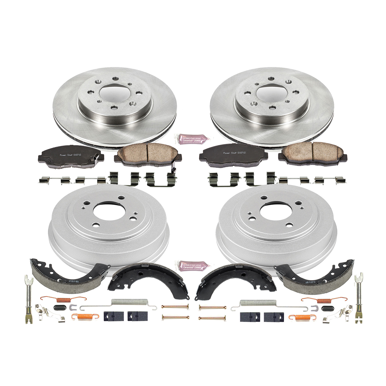 PowerStop Disc Brake Pad and Rotor / Drum Brake Shoe and Drum Kit P/N:KOE15086DK