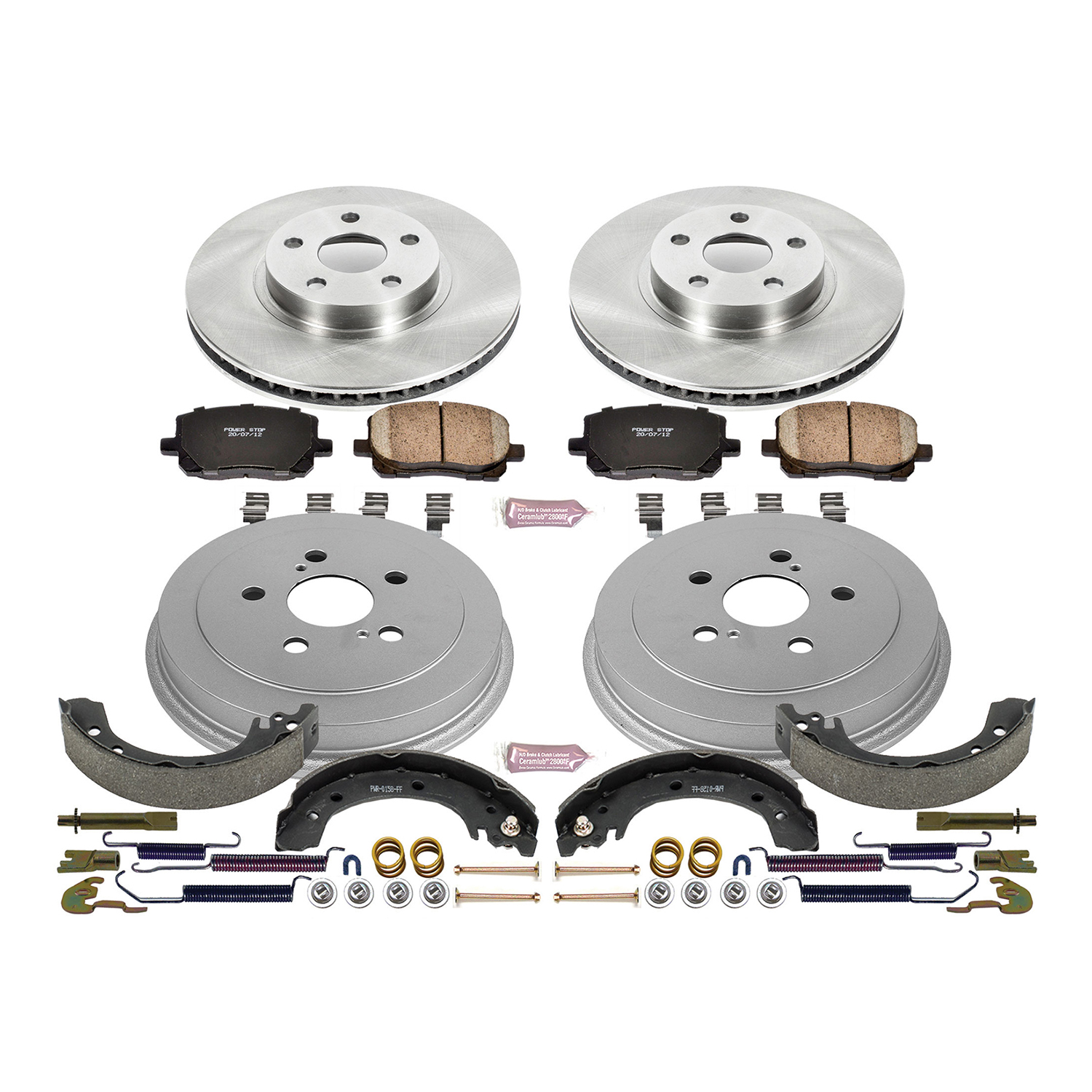 PowerStop Disc Brake Pad and Rotor / Drum Brake Shoe and Drum Kit P/N:KOE15227DK