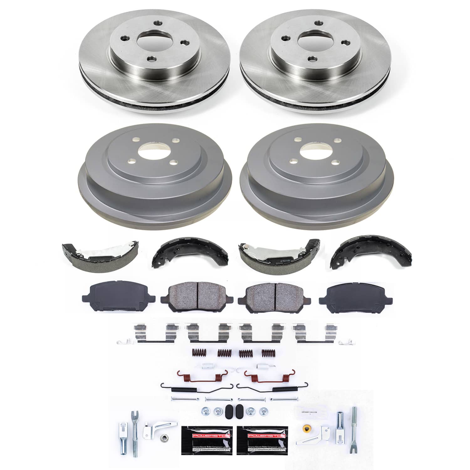 PowerStop Disc Brake Pad and Rotor / Drum Brake Shoe and Drum Kit P/N:KOE15421DK