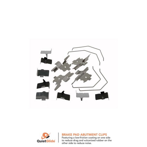 FVP Brake Hardware Disc Brake Caliper Abutment Service Kit,Disc Brake Hardware Kit P/N:FHP1164