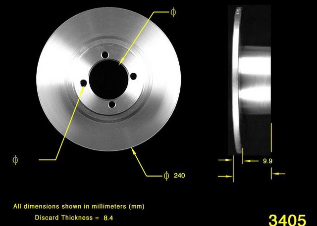 BENDIX PREMIUM DRUM AND ROTOR Disc Brake Rotor P/N:PRT5513