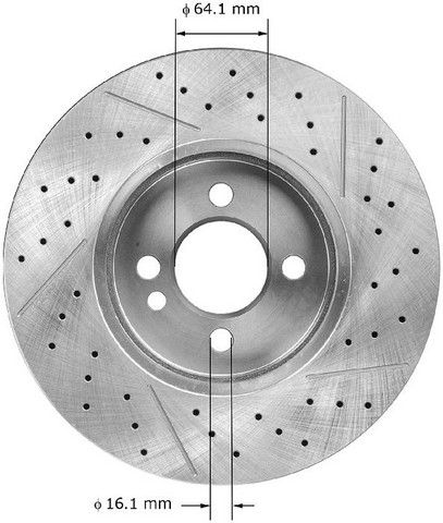 BENDIX PREMIUM DRUM AND ROTOR Disc Brake Rotor P/N:PRT5963