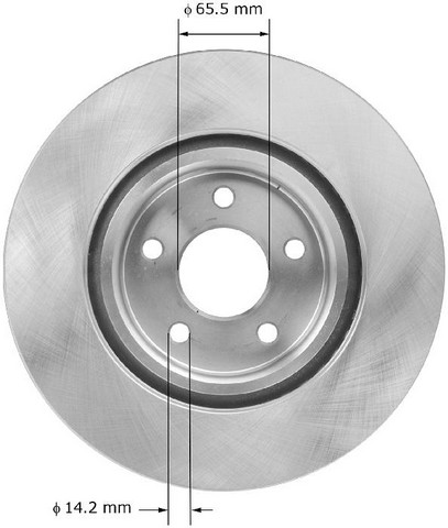 BENDIX PREMIUM DRUM AND ROTOR Disc Brake Rotor P/N:PRT5893