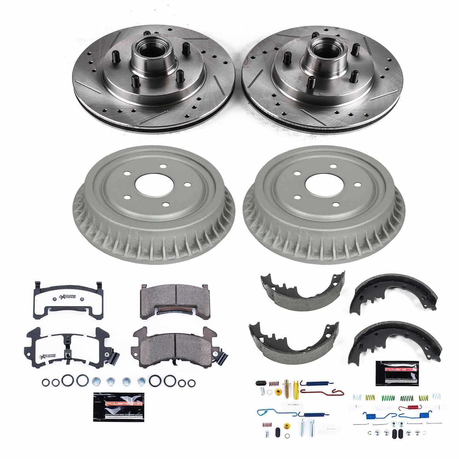 PowerStop Disc Brake Pad and Rotor / Drum Brake Shoe and Drum Kit P/N:K15026DK-26