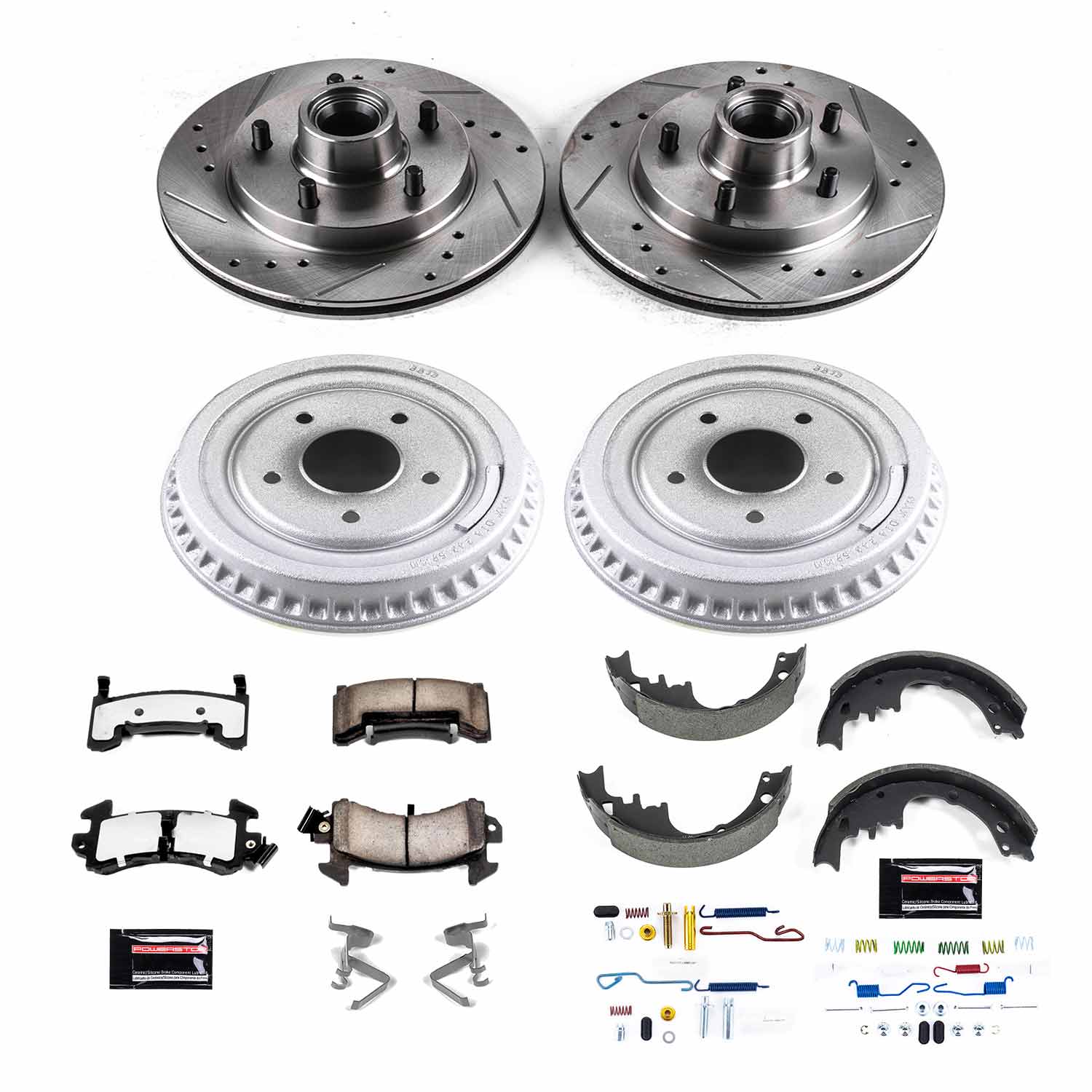 PowerStop Disc Brake Pad and Rotor / Drum Brake Shoe and Drum Kit P/N:K15025DK-36