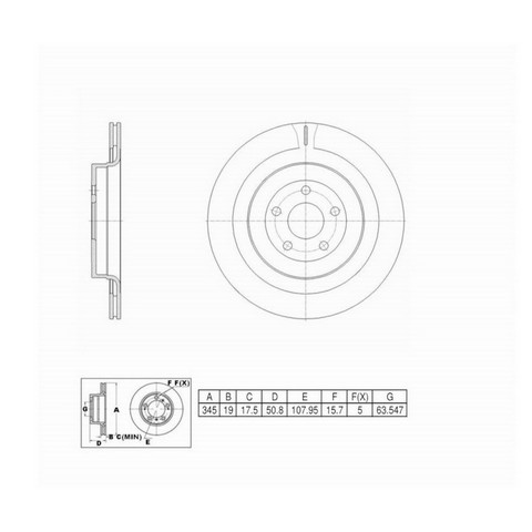 FVP Brake Drums & Rotors Disc Brake Rotor P/N:6622299