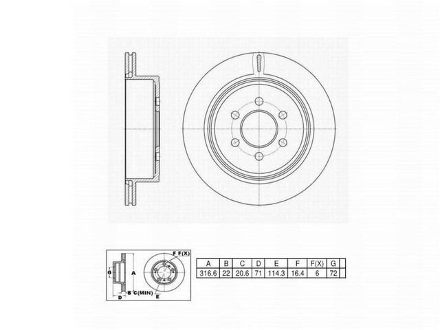 FVP Brake Drums & Rotors Disc Brake Rotor P/N:6620279