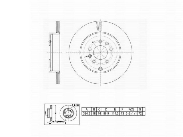 FVP Brake Drums & Rotors Disc Brake Rotor P/N:6620900