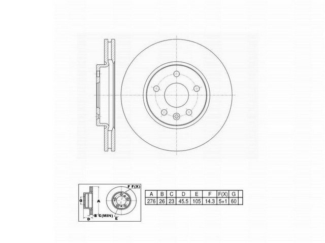 FVP Brake Drums & Rotors Disc Brake Rotor P/N:6621035