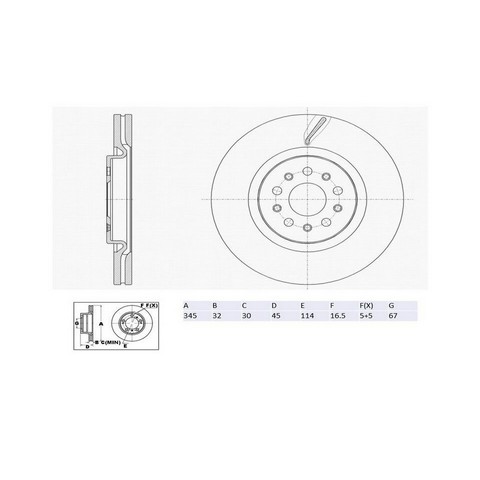FVP Brake Drums & Rotors Disc Brake Rotor P/N:6622467