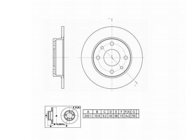 FVP Brake Drums & Rotors Disc Brake Rotor P/N:661033