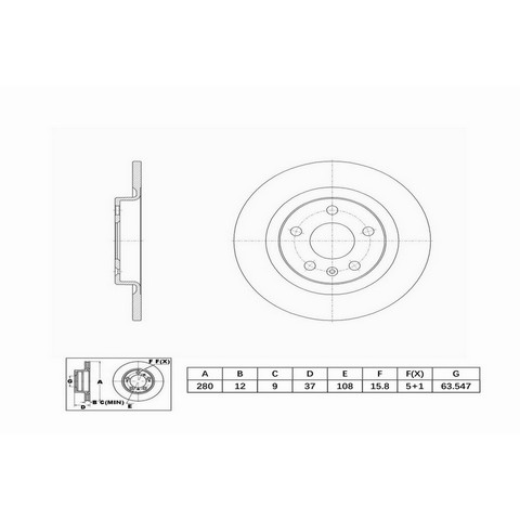 FVP Brake Drums & Rotors Disc Brake Rotor P/N:6612463