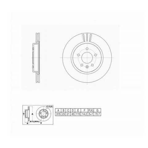 FVP Brake Drums & Rotors Disc Brake Rotor P/N:6622876