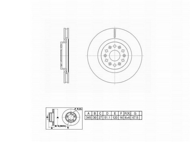 FVP Brake Drums & Rotors Disc Brake Rotor P/N:6622263
