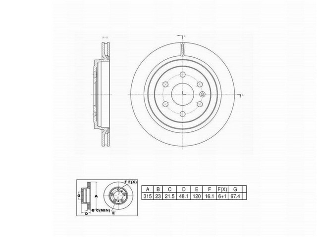 FVP Brake Drums & Rotors Disc Brake Rotor P/N:6621225