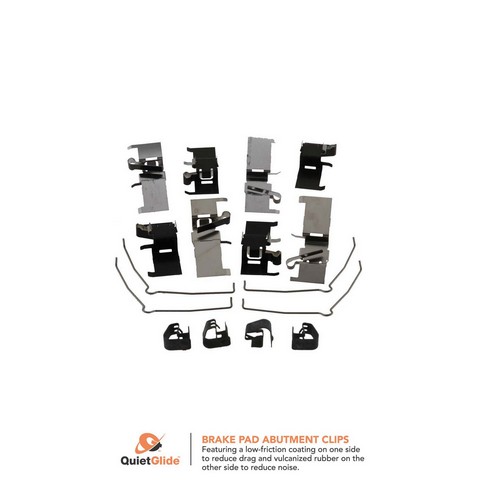 FVP Brake Hardware Disc Brake Caliper Abutment Service Kit,Disc Brake Hardware Kit P/N:FHP1293