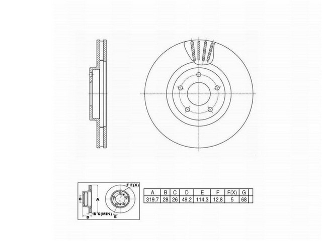 FVP Brake Drums & Rotors Disc Brake Rotor P/N:6620415
