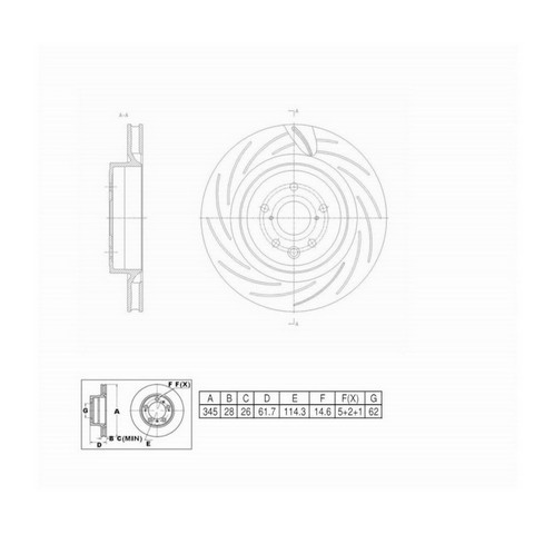 FVP Brake Drums & Rotors Disc Brake Rotor P/N:6622528SL