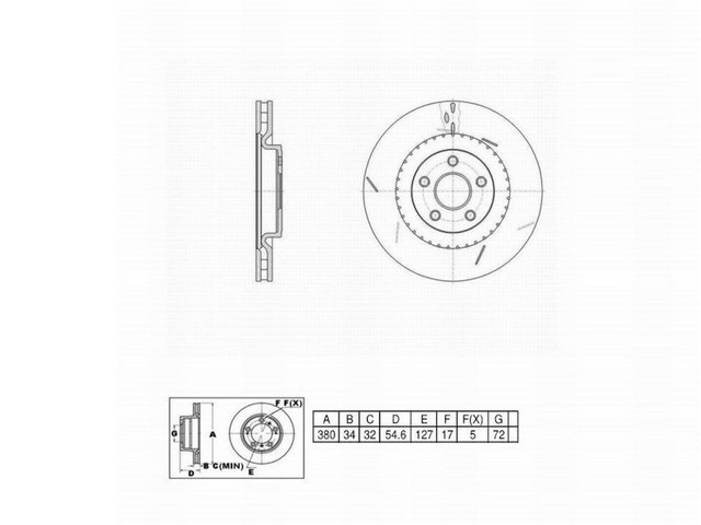 FVP Brake Drums & Rotors Disc Brake Rotor P/N:6621372SL