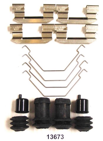 Better Brake Parts Disc Brake Hardware Kit P/N:13673K