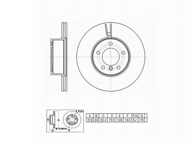 FVP Brake Drums & Rotors Disc Brake Rotor P/N:6620880