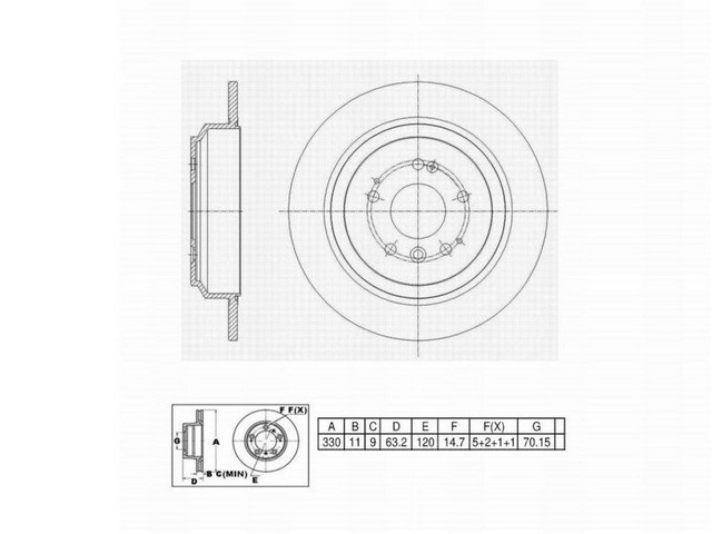 FVP Brake Drums & Rotors Disc Brake Rotor P/N:6612143