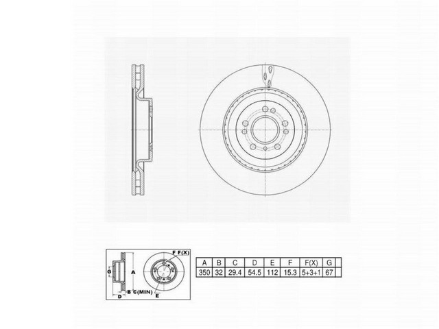 FVP Brake Drums & Rotors Disc Brake Rotor P/N:6621672
