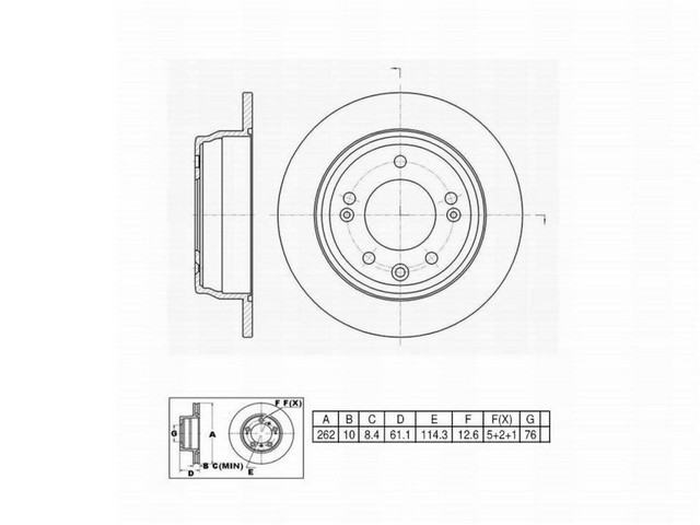 FVP Brake Drums & Rotors Disc Brake Rotor P/N:661747