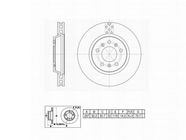 FVP Brake Drums & Rotors Disc Brake Rotor P/N:6620643